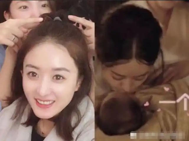 赵丽颖在产后9天终于露面,发出宝宝照片,实名羡慕小王子