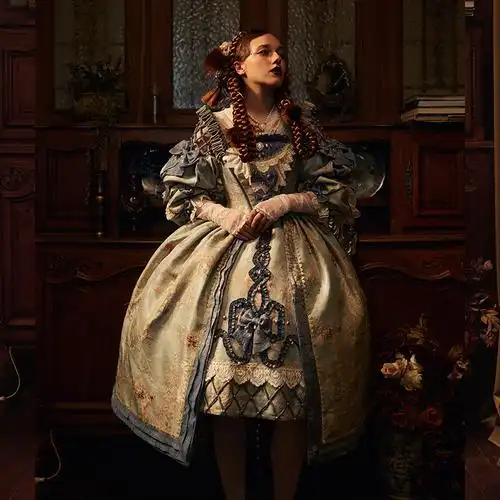 定制巴洛克珍珠花嫁op古典玩偶lolita连衣裙全款预售lolita洛丽塔