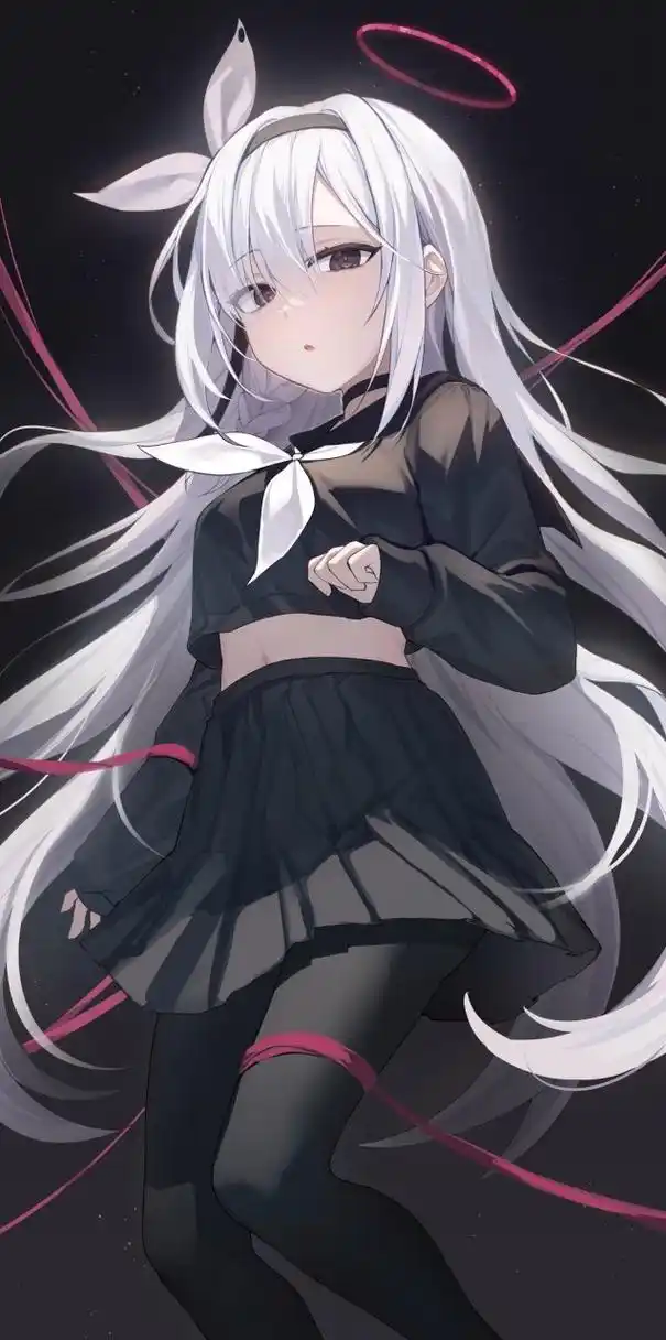 碧蓝档案# #二次元# 可爱的白毛萝莉,谁不爱呢?[二哈]