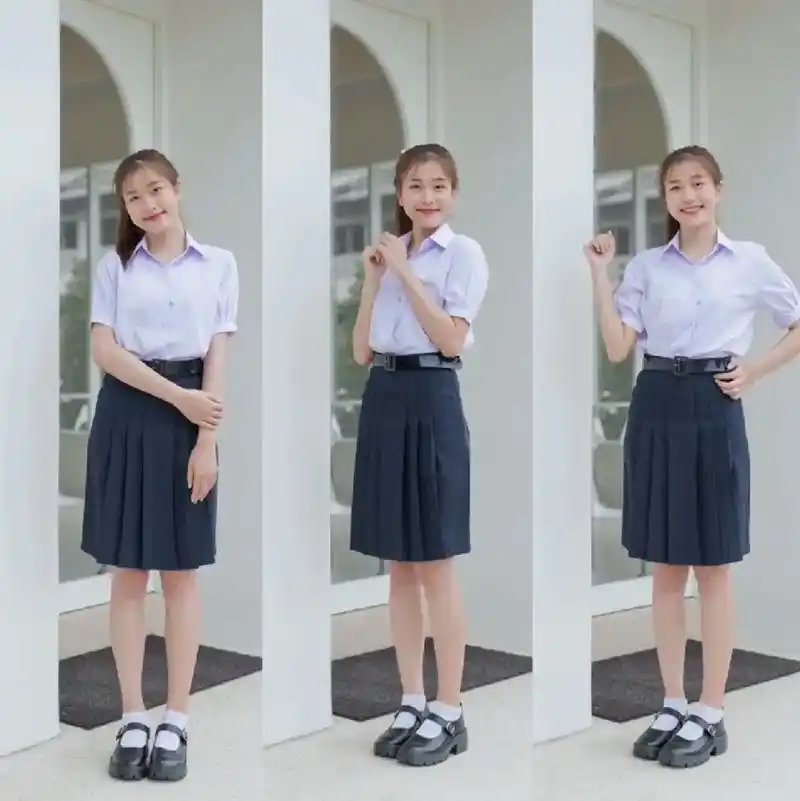 泰国高中生校服.自从一个买过的妹妹把从我这里买的高中校服分享 - 抖