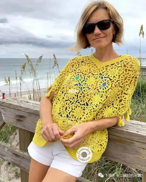 一款拼花钩衣图解