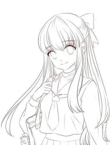 绘画教程教你们画二次元女神属于自己的女神这个真的是手把手