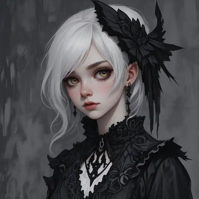 94黑暗系冷血哥特风头像09 沉醉于这组黑暗系冷血哥特风头像,每一