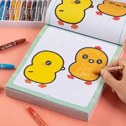 儿童画画本宝宝涂色书2346岁幼儿园填色绘本启蒙图画册绘画本2岁学画