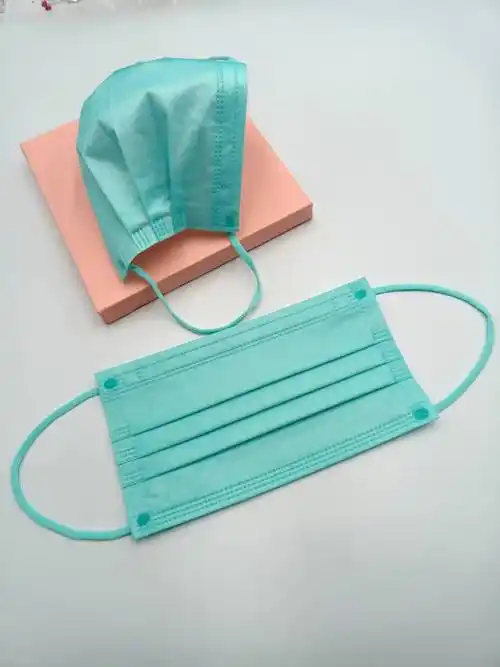 提夫尼蓝帝夫芙尼蓝冰蓝纯色时尚口罩高级感满格防护效果95