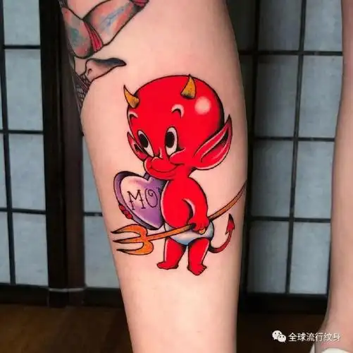 小恶魔纹身手稿