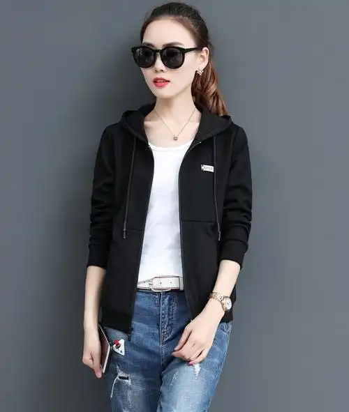 18年新品 女款运动休闲外套 潮流百搭