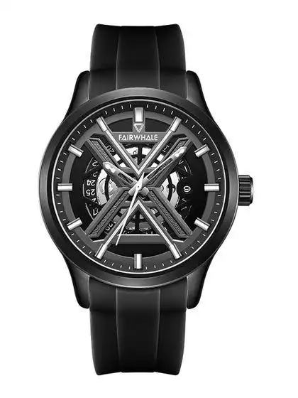 马克华菲 镂空x型防水夜光氚气机械表_马克华菲手表-yoho!buy 有货