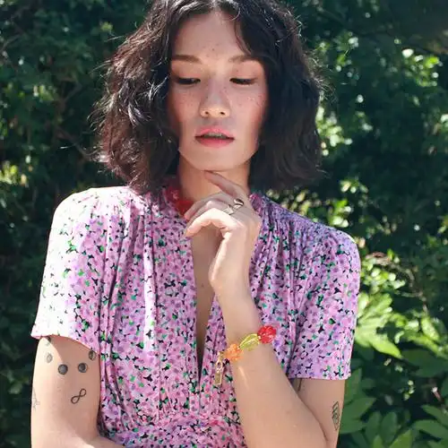 韩国augustharmony正品代购新品雅风个性不规则彩色手链