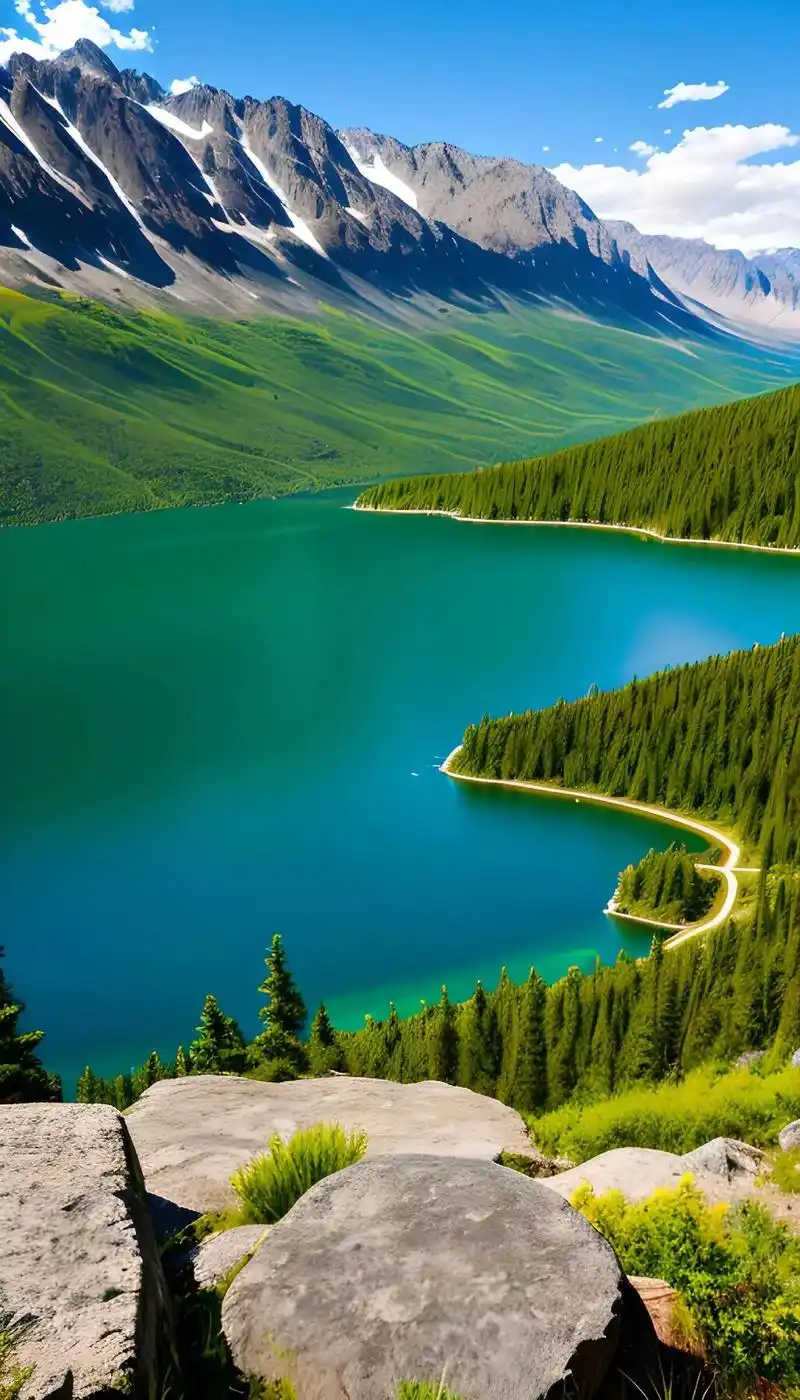 高清壁纸 #风景 #青山绿水 - 抖音