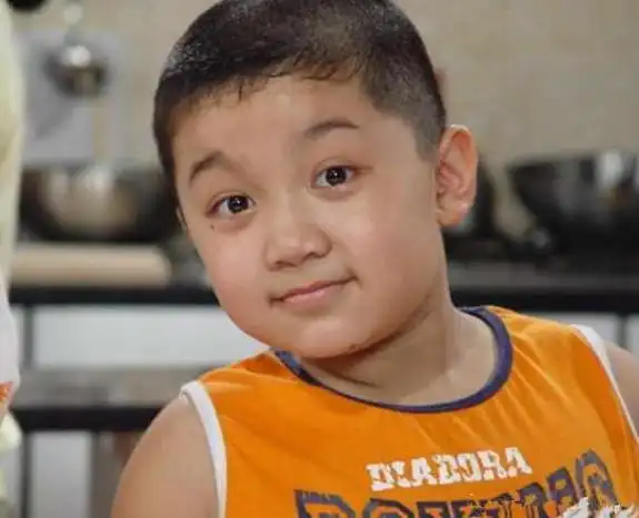 小时候的他胖胖的,很可爱,他小时候与张一山一起出演的《家有儿女》