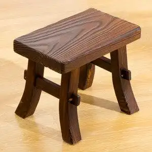 加厚家用复古小木凳方凳成人儿童矮凳小板凳实木小凳子客厅换鞋凳