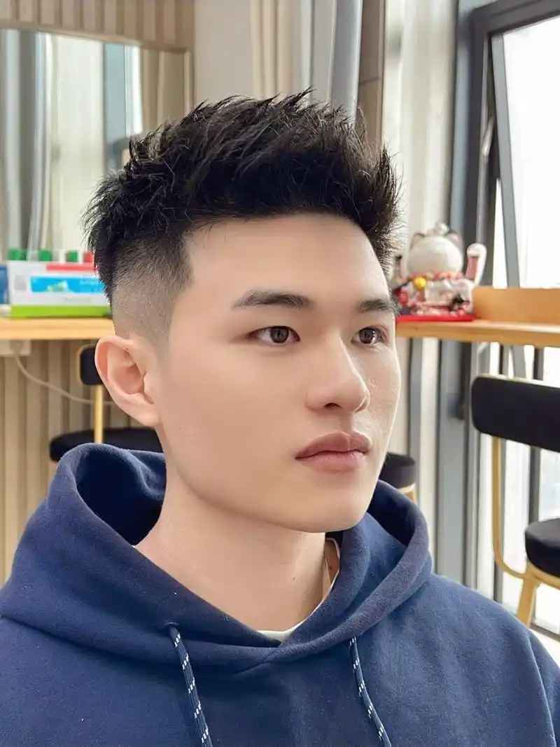 美式渐变飞机头