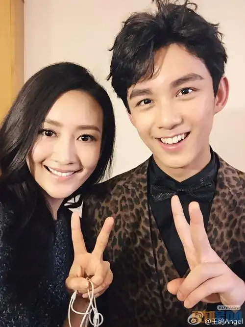 王鸥和明星合照