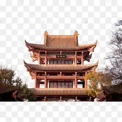 古风建筑楼阁荆州地标宫殿