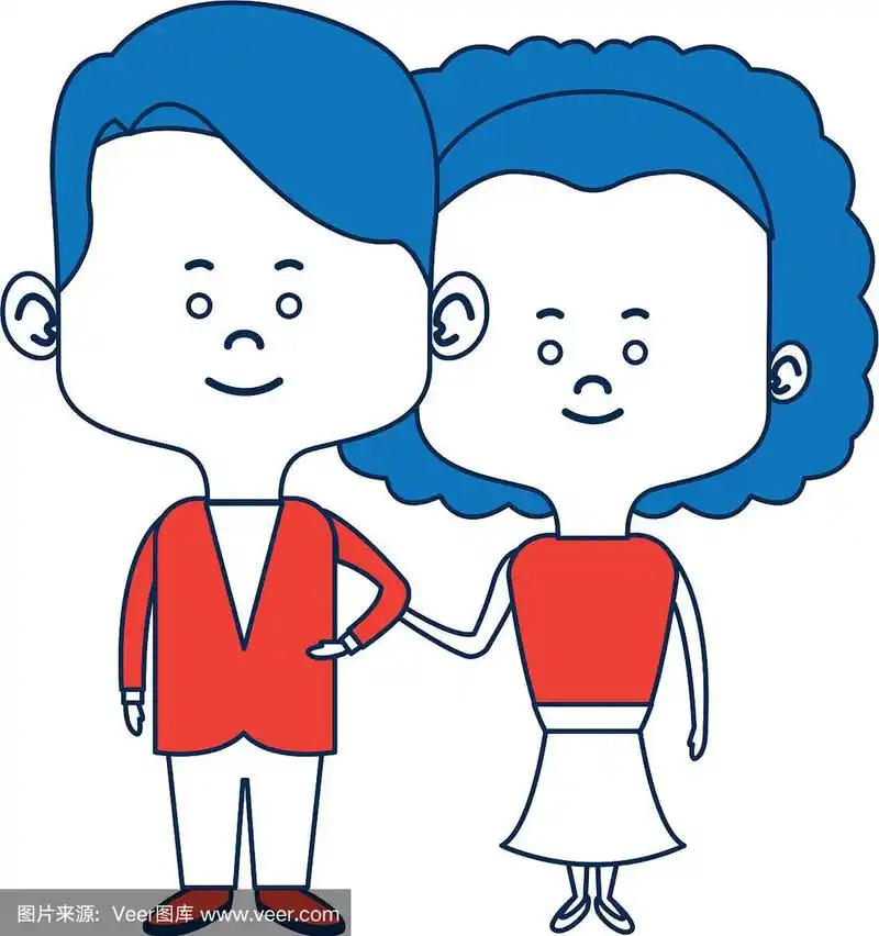 可爱的夫妻,丈夫,妻子穿着婚纱快乐