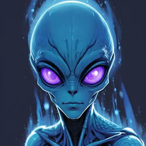 蓝色外星人头像梗图👽来啦!