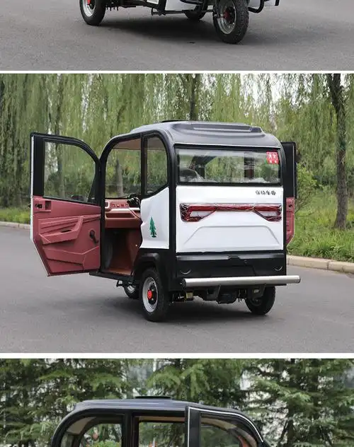 电动车三轮代步车带蓬电瓶车锂电池老年人成人家用全封闭电动三轮