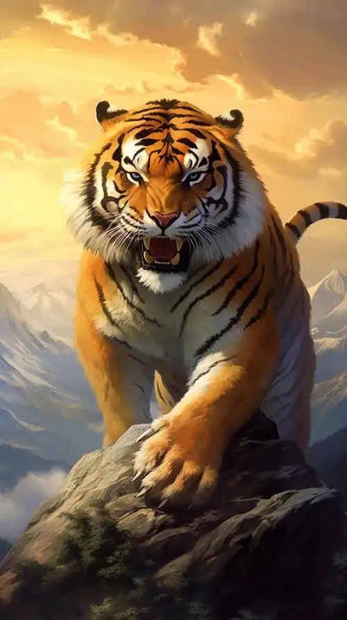 18张猛虎图虎视眈眈雄霸天下