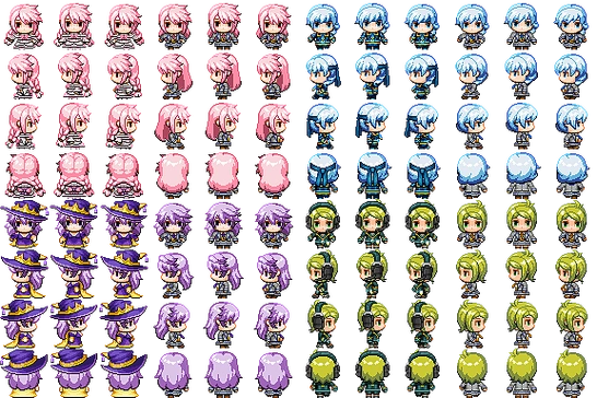 rpg maker mz 的人物行走图