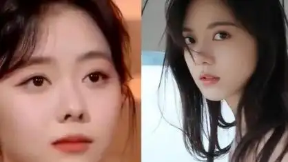 明星谭松韵撞脸明星赵今麦,相似度90%