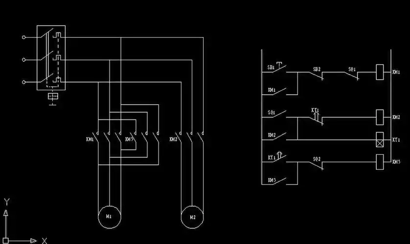 求两个三相电机 接线方法图?