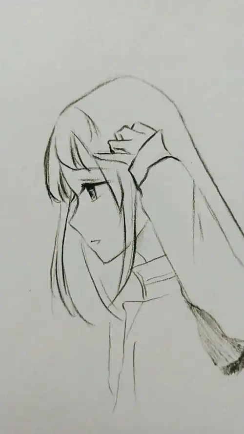 教你20秒画出漫画女侧脸