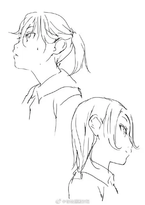 人物侧脸的绘法p站画师toshipid63701667676767