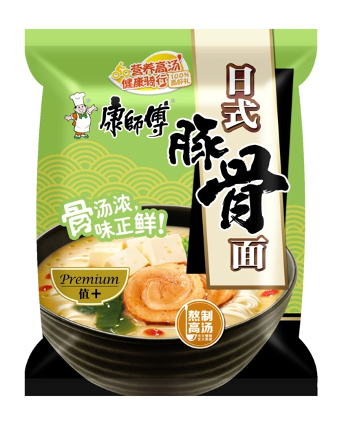 康师傅熬制高汤日式豚骨袋装方便速食面五连包一组5包促销包邮