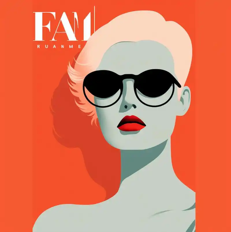 使用ai工具进行艺术时尚杂志封面设计