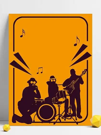 i>音 /i> i>乐 /i>节 i>乐 /i>队剪影背景