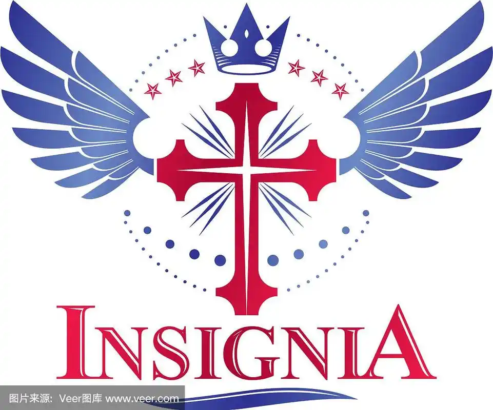 十字宗教图形徽章创建使用