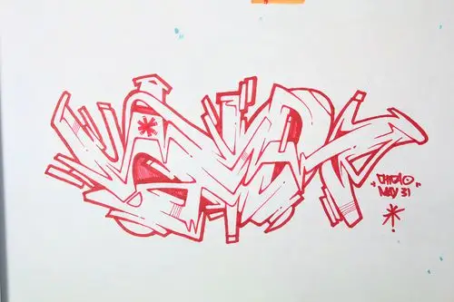 近段时间的中文涂鸦手稿