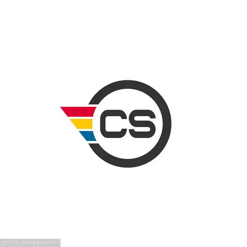 首字母cs标志模板设计