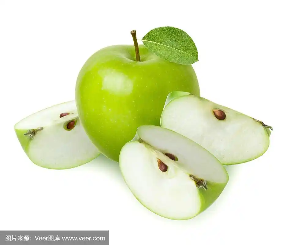青苹果孤立.