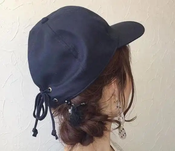 可以戴帽子的简单编发1