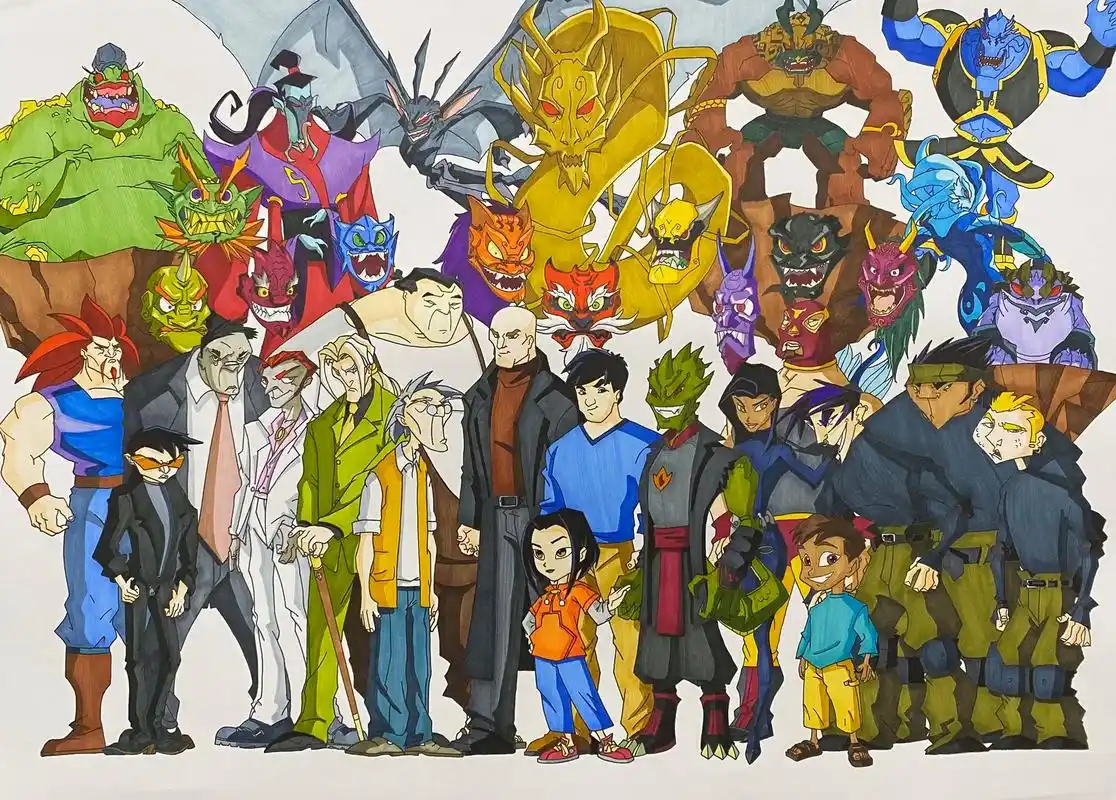 马克笔手绘96成龙历险记."嗨,龙叔"#手绘 #画画 #动漫 - 抖音