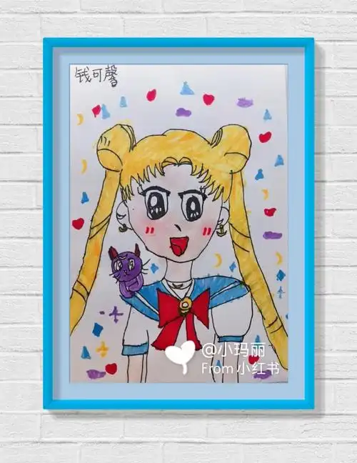 动漫人物美少女战士月野兔美术作品