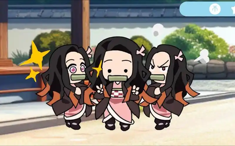 可爱祢豆子q版转圈舞