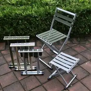 马扎凳子结实带靠背小椅子户外折叠便携式军工钓鱼加厚铁老式方便