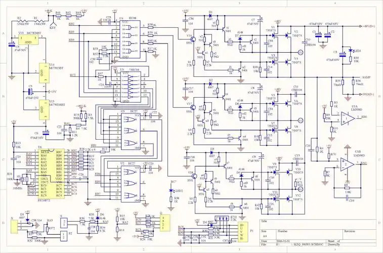 流行的电动车控制器图纸
