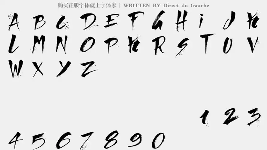direct du gauche免费字体下载 - 英文字体免费下载尽在字体家