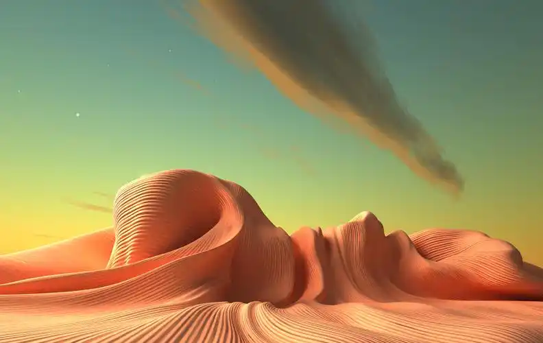 一个陌生的世界幻想超现实3d景观