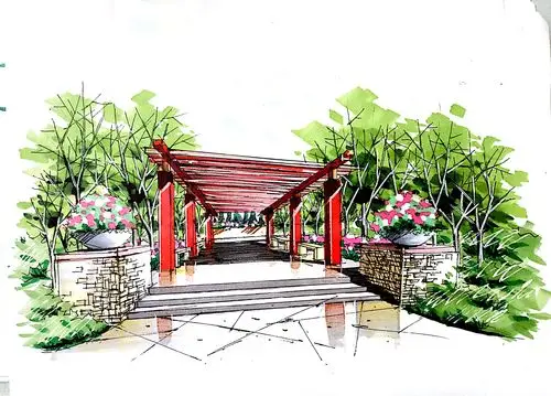 2016景观手绘合集|空间|景观设计|调色板22 - 原创作品 - 站酷 (zcool