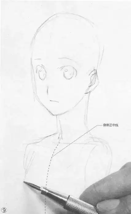 漫画简单基础速写掌握人物半侧面的面部画法