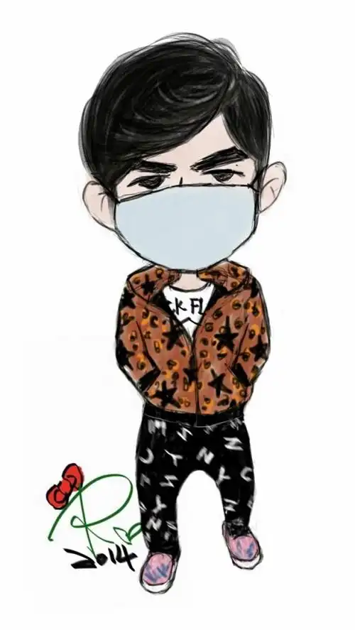 10:06:03q版 手绘壁纸 周杰伦q版人物Μαybe*同采自www