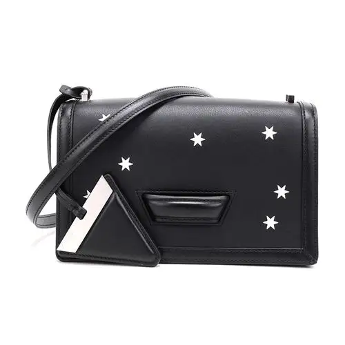 loewe 罗意威 女士barcelona系列黑色银色星星牛皮单肩斜挎包 302 30