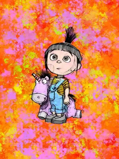 纹身素材手稿分享小黄人这小女孩叫啥