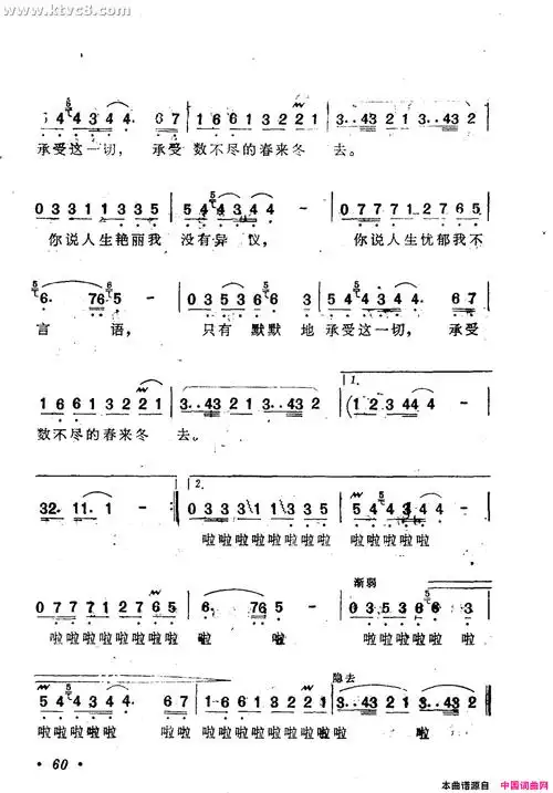 在雨中简谱-蔡妙甜演唱-刘家昌/刘家昌词曲1