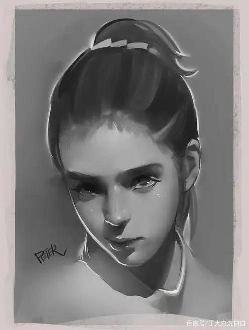 大神级动漫人物肖像插画,形神兼备,手绘控不可多得的范本